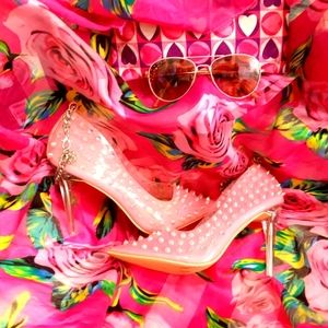 Nanette lepore jelly studded heels
